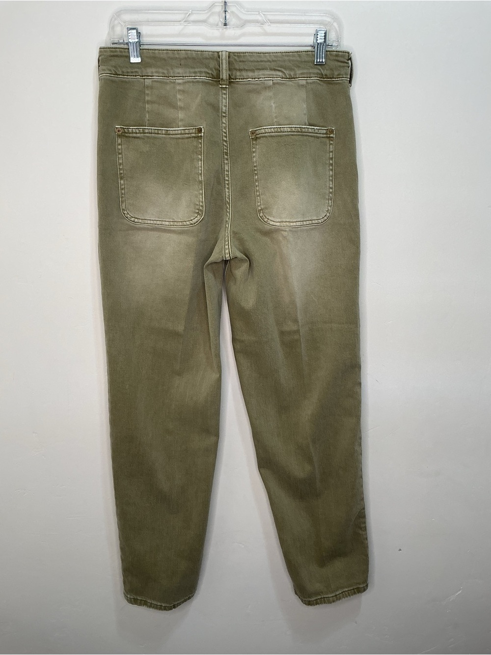 Pilcro The Wanderer Olive Distressed Boho Patchwork Pants sz28 - Picture 3 of 8